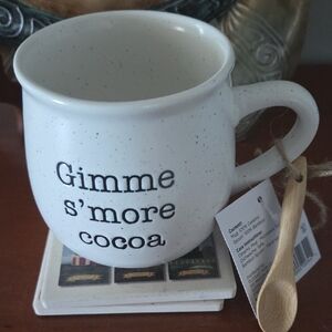 Christmas Ceramic Mug, OS, 16 Oz, Cream With Speckles